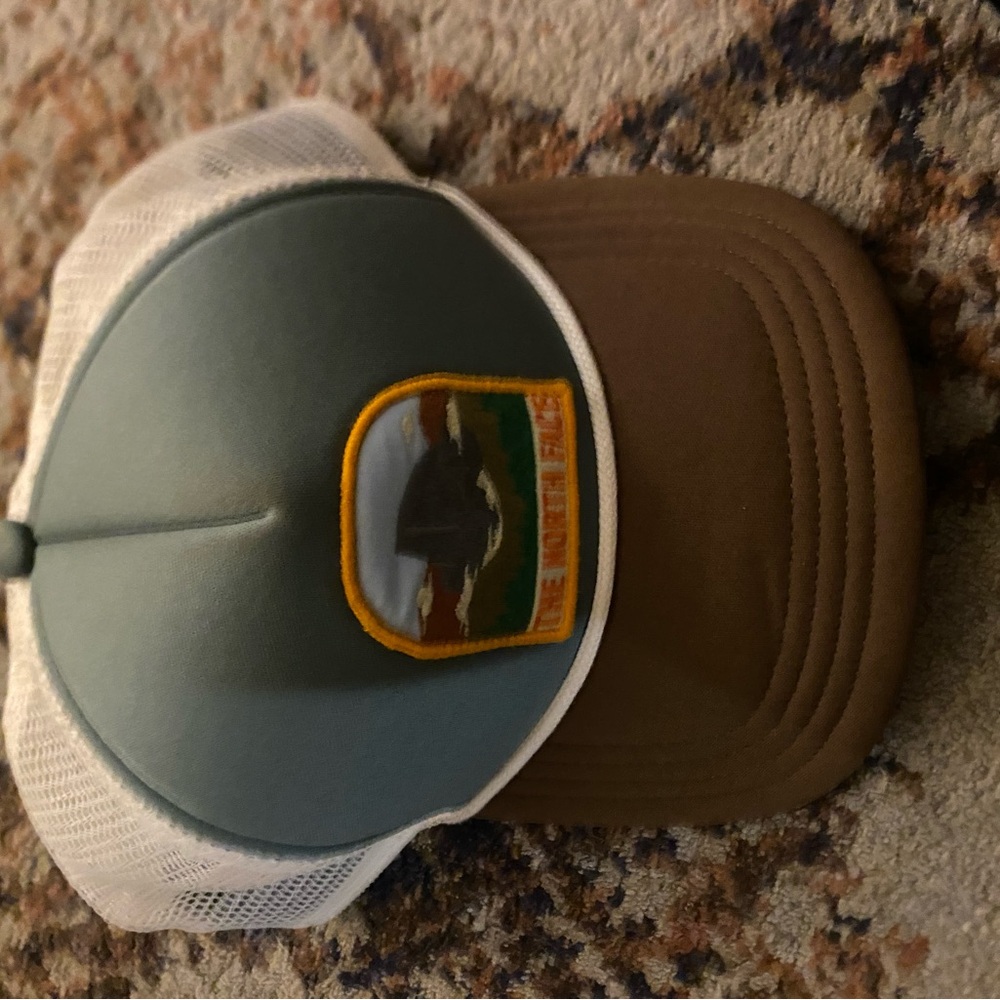 The North Face Trucker Hat - Blue and Brown